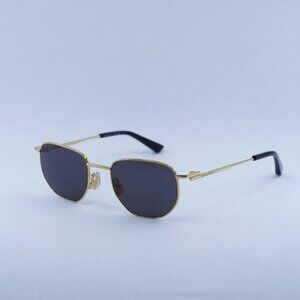 🕶️ New Bottega Veneta BV1301S 001 Sunglasses - Gold Frame, Grey Lenses